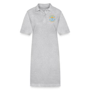 Elektriker, Elektriker, Elektriker, Elektriker, Elektriker - Stanley/Stella Frauen Bio-Polokleid PAIGER - Grau meliert - Vorne