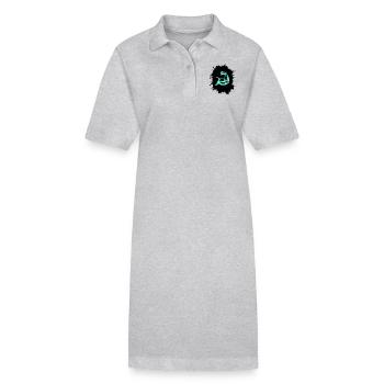 Éclaboussures de biceps - Robe polo bio PAIGER Stanley/Stella Femme - gris chiné - Devant