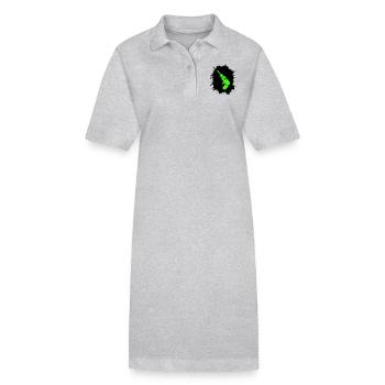 Artisan des perceuses Blobs - Robe polo bio PAIGER Stanley/Stella Femme - gris chiné - Devant