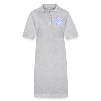 Pastell - Stanley/Stella Frauen Bio-Polokleid PAIGER - Grau meliert - Vorne