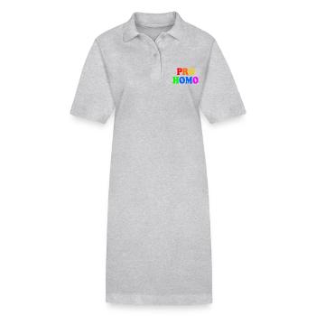 Pro homo - Stanley/Stella Frauen Bio-Polokleid PAIGER - Grau meliert - Vorne