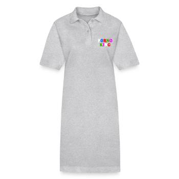 Porno king - Robe polo bio PAIGER Stanley/Stella Femme - gris chiné - Devant