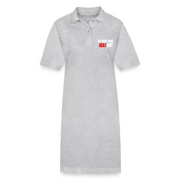 Es geht uns alle an - Stanley/Stella Frauen Bio-Polokleid PAIGER - Grau meliert - Vorne