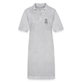 Summer Drink - Stanley/Stella Frauen Bio-Polokleid PAIGER - Grau meliert - Vorne