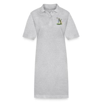 Apfelbaum - Stanley/Stella Frauen Bio-Polokleid PAIGER - Grau meliert - Vorne