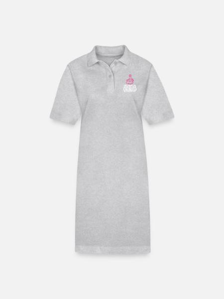 MITTELFINGER - Stanley/Stella Frauen Bio-Polokleid PAIGER - Grau meliert