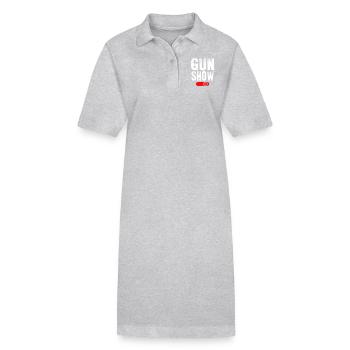 Gun Show Mode ON - Robe polo bio PAIGER Stanley/Stella Femme - gris chiné - Devant