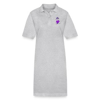 Barthy le Pirate - Robe polo bio PAIGER Stanley/Stella Femme - gris chiné - Devant