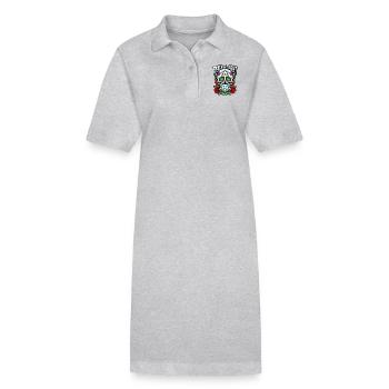 Trick Or Treat - Skull - Halloween - Robe polo bio PAIGER Stanley/Stella Femme - gris chiné - Devant