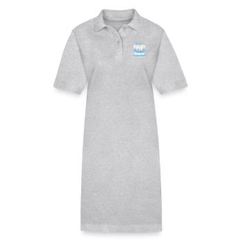 Wenn PAPI es nicht reparieren kann Lustiger Spruch - Stanley/Stella Frauen Bio-Polokleid PAIGER - Grau meliert - Vorne