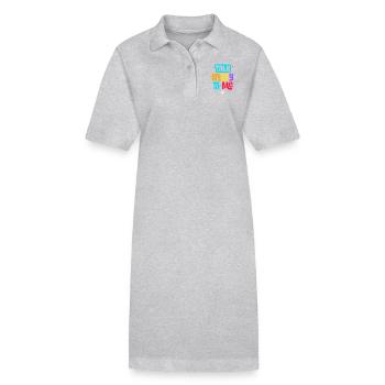 Entretien ringard à moi - Robe polo bio PAIGER Stanley/Stella Femme - gris chiné - Devant