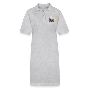 It's time to get funky - Stanley/Stella Frauen Bio-Polokleid PAIGER - Grau meliert - Vorne