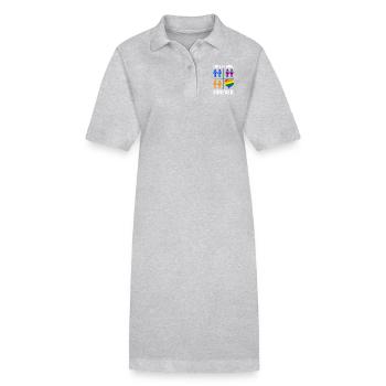 Revolution Gay Pride Lesbian CSD LGBT Homo Queer - Stanley/Stella Frauen Bio-Polokleid PAIGER - Grau meliert - Vorne