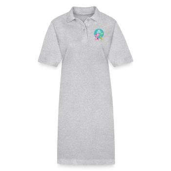 Big sister brother and sister brother 2018 T-shirt - Stanley/Stella PAIGER Organic Women’s Polo Dress - heather grey - Front