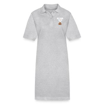 Vatertag Geschenk Vater - Stanley/Stella Frauen Bio-Polokleid PAIGER - Grau meliert - Vorne