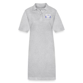 Survivor Colon Cancer Awareness T-shirt - Stanley/Stella Frauen Bio-Polokleid PAIGER - Grau meliert - Vorne