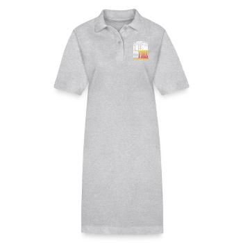 Ramadan - Robe polo bio PAIGER Stanley/Stella Femme - gris chiné - Devant