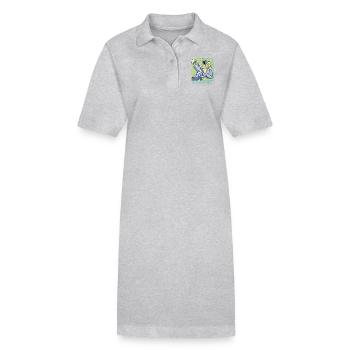 Sternzeichen-Fische - Stanley/Stella Frauen Bio-Polokleid PAIGER - Grau meliert - Vorne