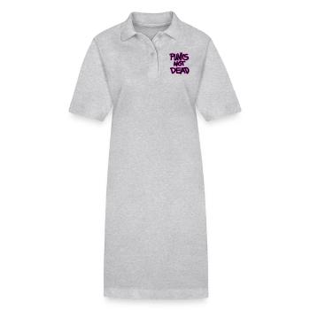 punks pas mort - Robe polo bio PAIGER Stanley/Stella Femme - gris chiné - Devant
