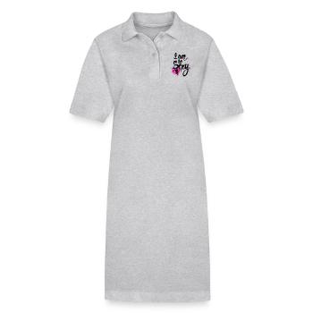 Je suis tellement sexy - Robe polo bio PAIGER Stanley/Stella Femme - gris chiné - Devant