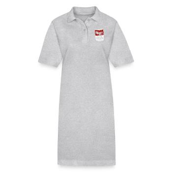 Boîte vintage - Robe polo bio PAIGER Stanley/Stella Femme - gris chiné - Devant