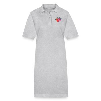 Été sort Plage Surf - Robe polo bio PAIGER Stanley/Stella Femme - gris chiné - Devant