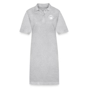 Vorglühen, Müsli, Bier - Stanley/Stella Frauen Bio-Polokleid PAIGER - Grau meliert - Vorne