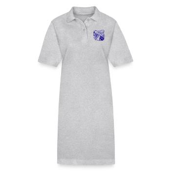 Chat pleure - Robe polo bio PAIGER Stanley/Stella Femme - gris chiné - Devant