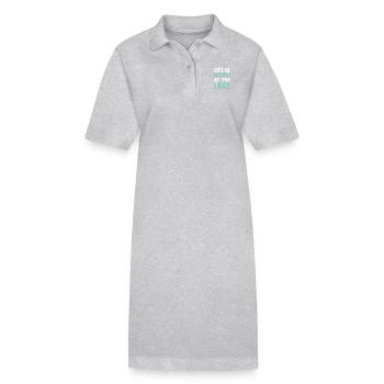 La vie est meilleure au lac - Robe polo bio PAIGER Stanley/Stella Femme - gris chiné - Devant