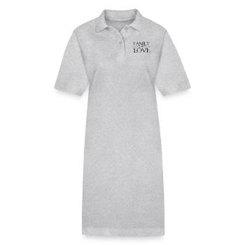 Famille de l’amour famille de l’amour - Robe polo bio PAIGER Stanley/Stella Femme - gris chiné - Devant