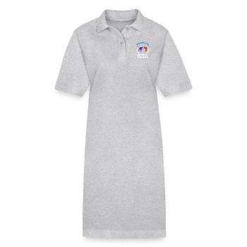 greco roman Ringen ringer ringsport Wettkampf - Stanley/Stella Frauen Bio-Polokleid PAIGER - Grau meliert - Vorne