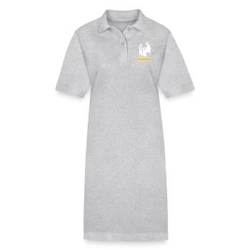 Gamer Gaming Clan Zocken Zocker - Stanley/Stella Frauen Bio-Polokleid PAIGER - Grau meliert - Vorne