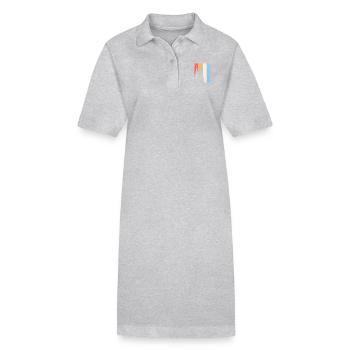 Vinatge Ko ln - Robe polo bio PAIGER Stanley/Stella Femme - gris chiné - Devant