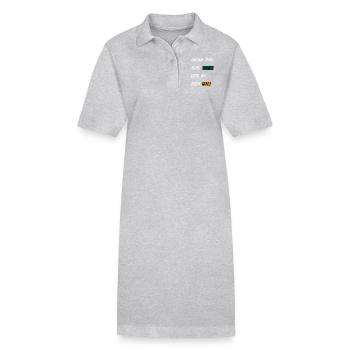 IRLAND - GLÜCK - DATING - SINGLE - Stanley/Stella Frauen Bio-Polokleid PAIGER - Grau meliert - Vorne