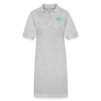 Meerjungfrau Seejungfrau Nixe Märchen - Stanley/Stella Frauen Bio-Polokleid PAIGER - Grau meliert - Vorne