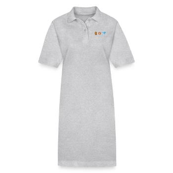Bière et Breze Bayern - Robe polo bio PAIGER Stanley/Stella Femme - gris chiné - Devant