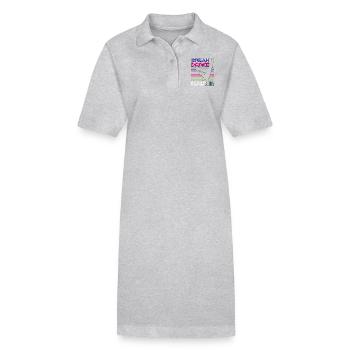 break dance - Robe polo bio PAIGER Stanley/Stella Femme - gris chiné - Devant