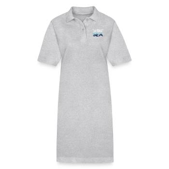 Vitamine Mer - Robe polo bio PAIGER Stanley/Stella Femme - gris chiné - Devant