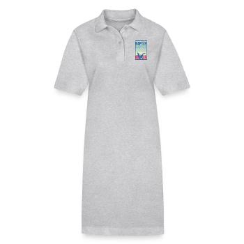 Dino - Robe polo bio PAIGER Stanley/Stella Femme - gris chiné - Devant