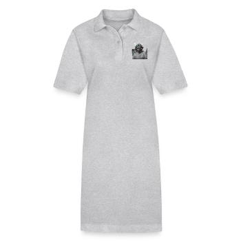 Devil - Stanley/Stella PAIGER Organic Women’s Polo Dress - heather grey - Front