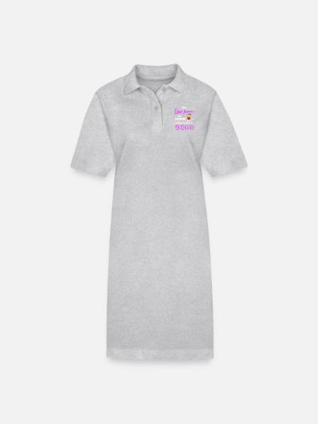 Kinder der 90er - Stanley/Stella Frauen Bio-Polokleid PAIGER - Grau meliert