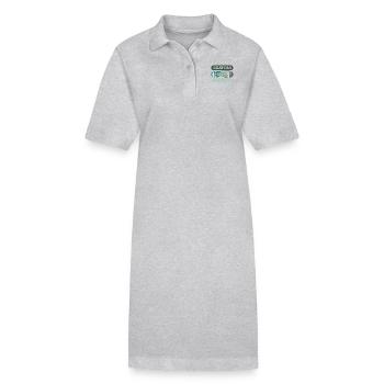 Les patineurs vont patiner. Faire de la planche à roulettes - Robe polo bio PAIGER Stanley/Stella Femme - gris chiné - Devant