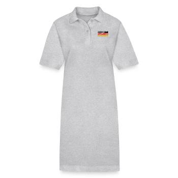 MMA Deutschland - Mixed Martial Arts Germany Shirt - Stanley/Stella Frauen Bio-Polokleid PAIGER - Grau meliert - Vorne