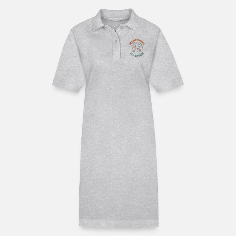 C'EST PAS DE LA MAGIE, C'EST LA SCIENCE - Robe polo bio PAIGER Stanley/Stella Femme - gris chiné