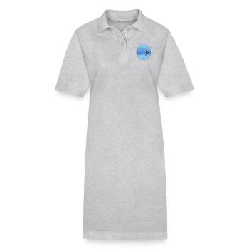 Sirène - sirène - Robe polo bio PAIGER Stanley/Stella Femme - gris chiné - Devant