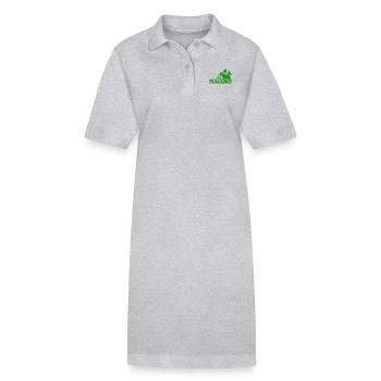 Camping pour retraités - Camping pour retraités - Robe polo bio PAIGER Stanley/Stella Femme - gris chiné - Devant