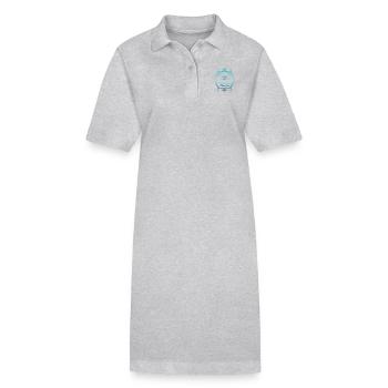 Meer linien - Stanley/Stella Frauen Bio-Polokleid PAIGER - Grau meliert - Vorne