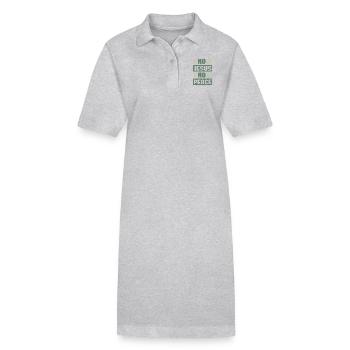 Savoir jésus église dieu chrétien cadeau - Robe polo bio PAIGER Stanley/Stella Femme - gris chiné - Devant