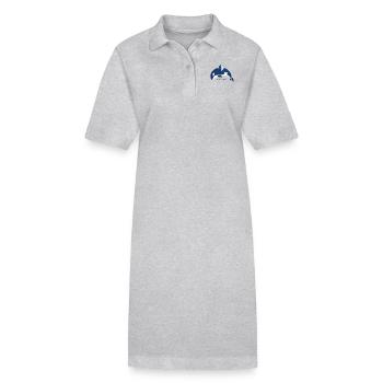 Épaulard protection des espèces protection de la nature protection des animaux - Robe polo bio PAIGER Stanley/Stella Femme - gris chiné - Devant