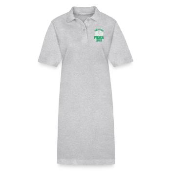 Shot put finish line - Stanley/Stella PAIGER Organic Women’s Polo Dress - heather grey - Front